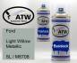 Preview: Ford, Light Willow Metallic, SL / M6708: 400ml Sprühdose + 400ml Klarlack - Set, von ATW Autoteile West.